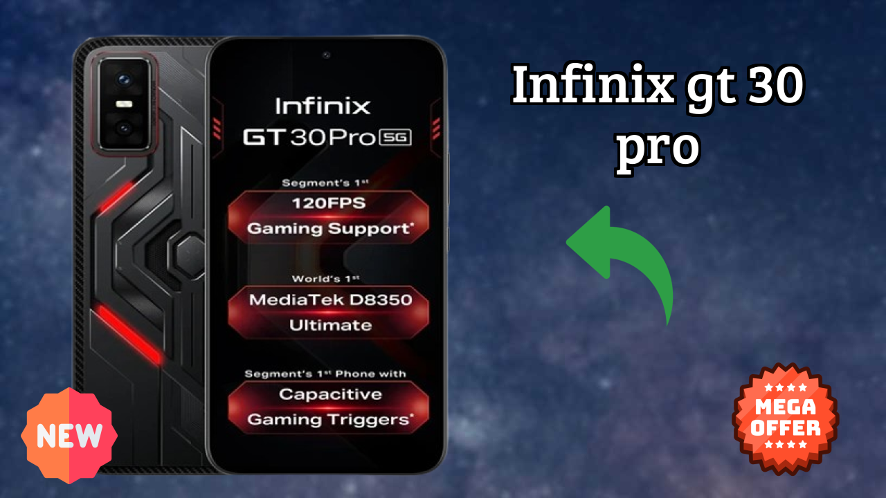 Infinix GT 30 Pro at ₹24,115 - Best Features Listed
