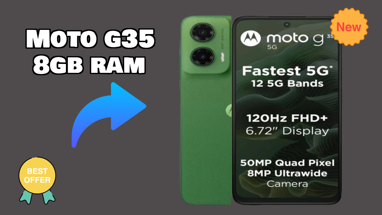 Moto G35 8GB RAM Display Quality: LTPS LCD Review