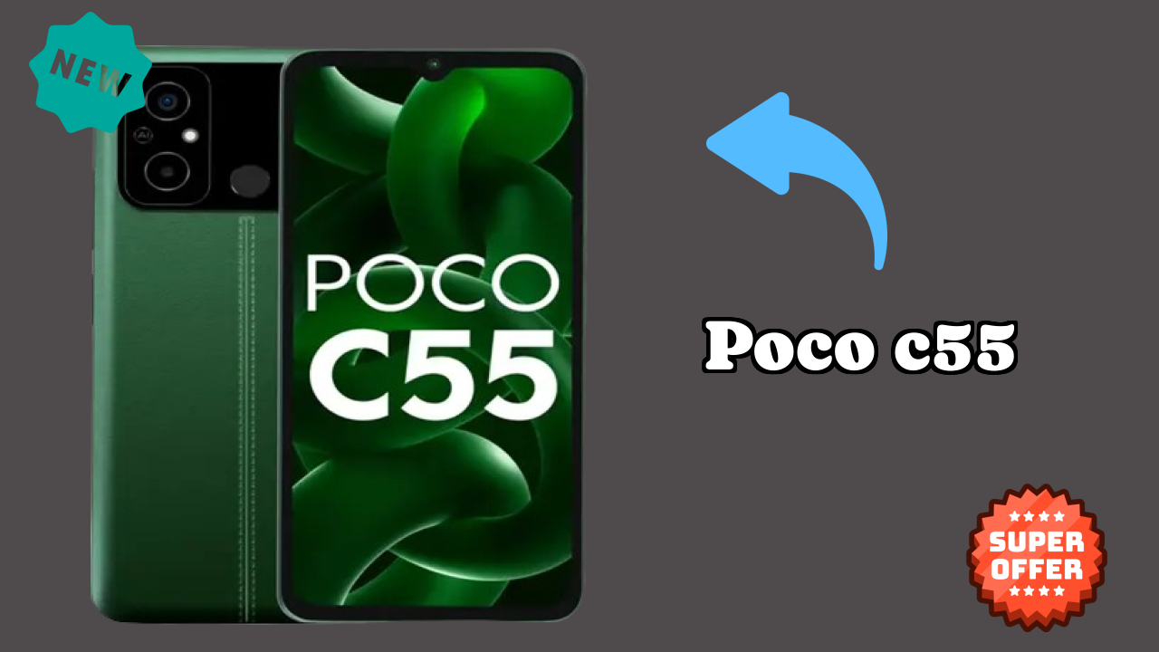 POCO C55 Display Size: 6.71 Inches (17.04 Cm) Screen Test
