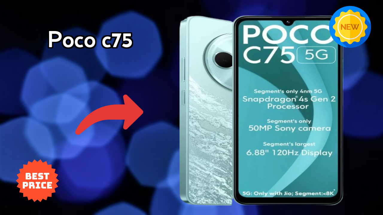 POCO C75 Display Analysis: 6.88 Inches (17.48 Cm) Quality