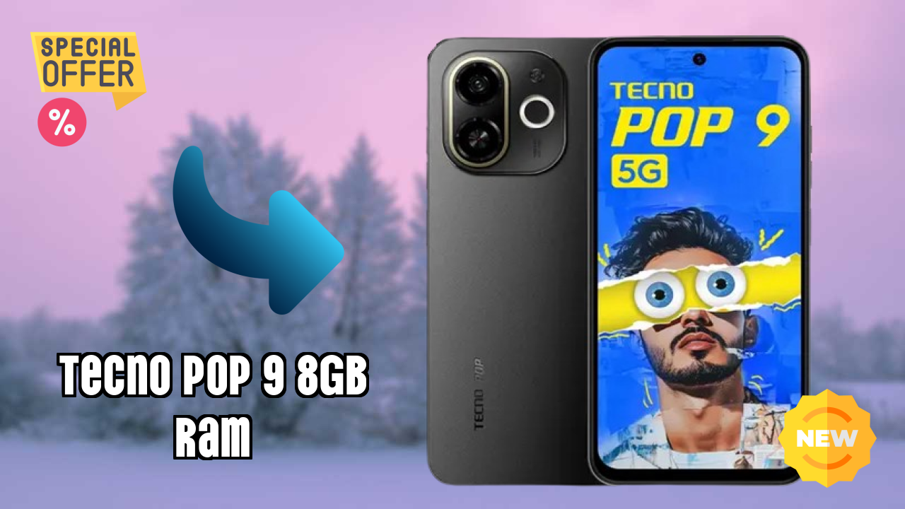 Tecno Pop 9 8GB RAM Battery Life: 5000 MAh Charging Time